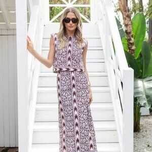 Julia Amory Coco Ikat Park Avenue Skirt